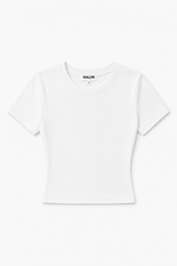 Gathered short-sleeve top
