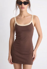 Contrast Mini Jurk