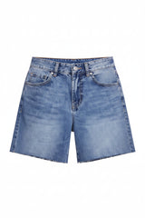 Long denim shorts