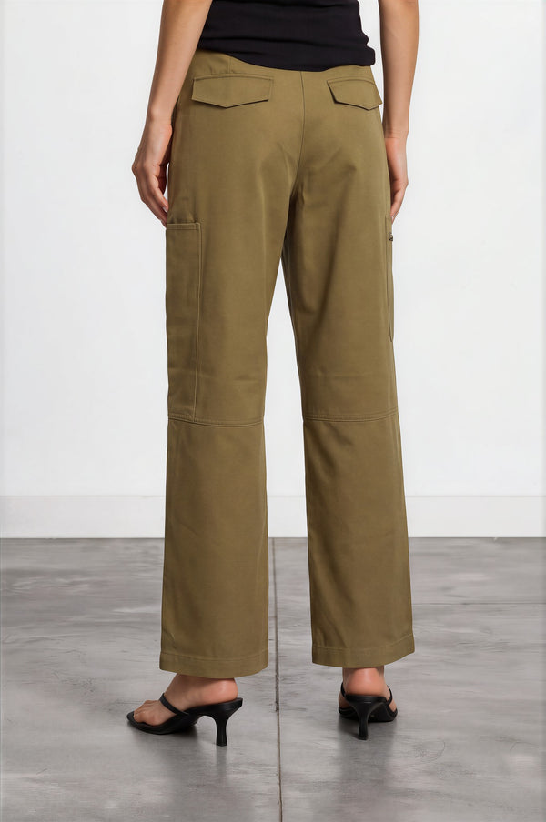 Pleated Cargo Trousers