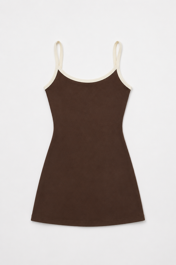 Contrast Mini Jurk