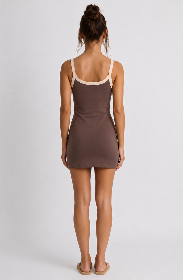 Contrast Mini Jurk
