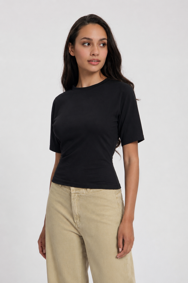 Stretch katoenen t-shirt