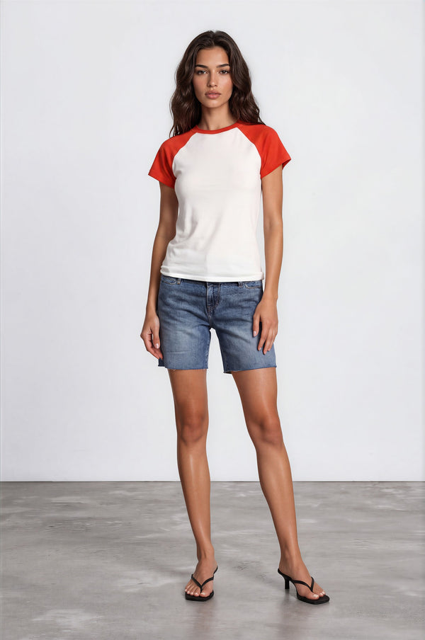 Contrast Short Sleeve T-shirt