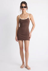 Contrast Mini Jurk