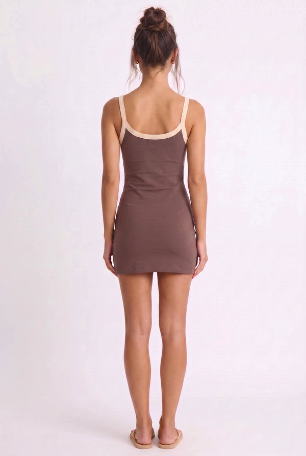 Contrast Mini Jurk
