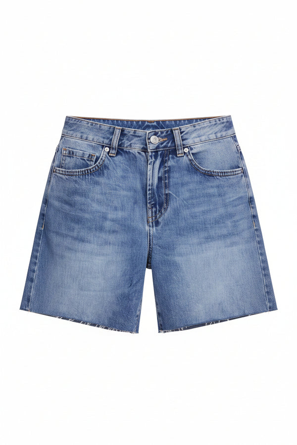 Lange Denim Shorts