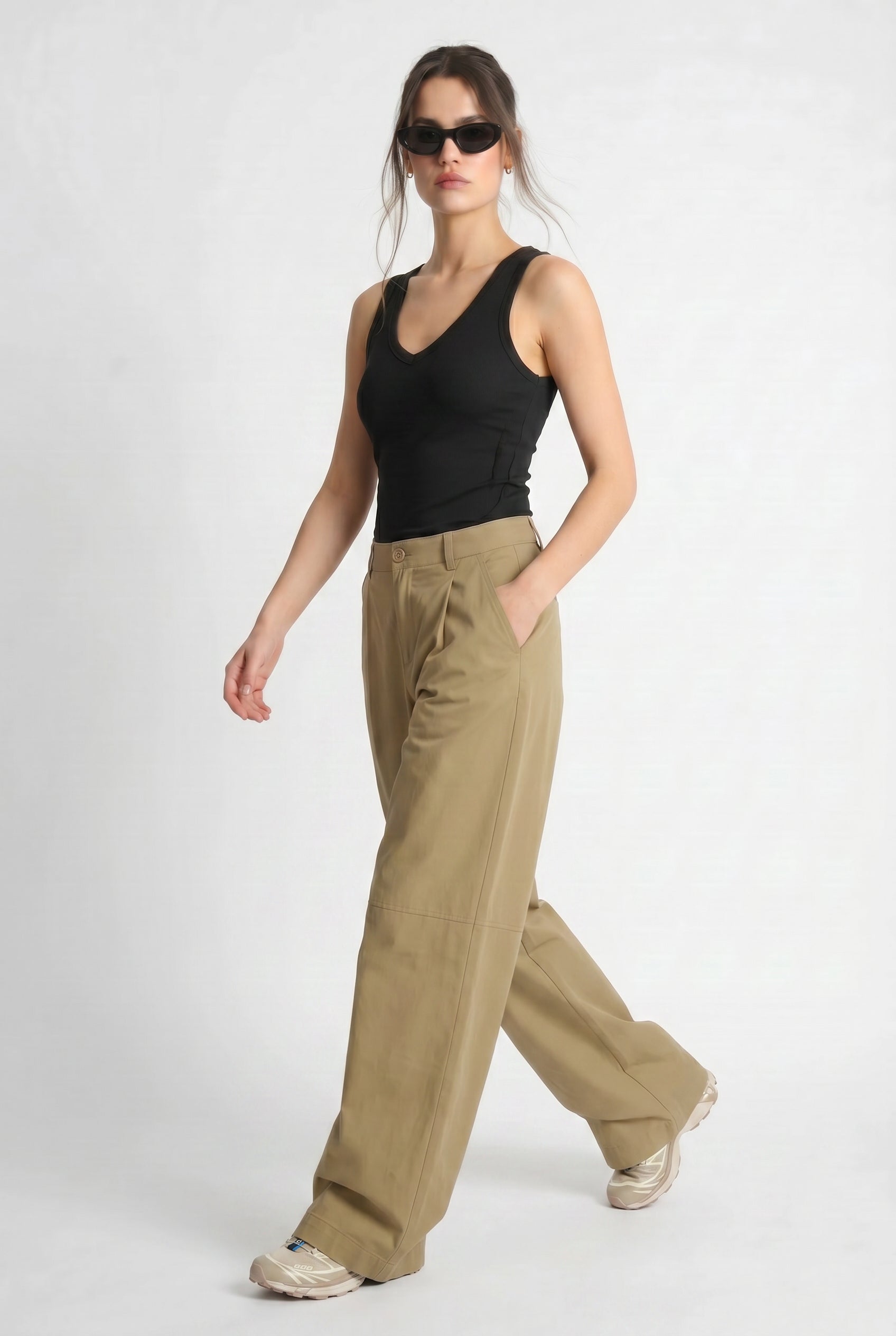 Cargo Broek Met Plooien